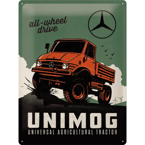 Blechschild "Unimog"