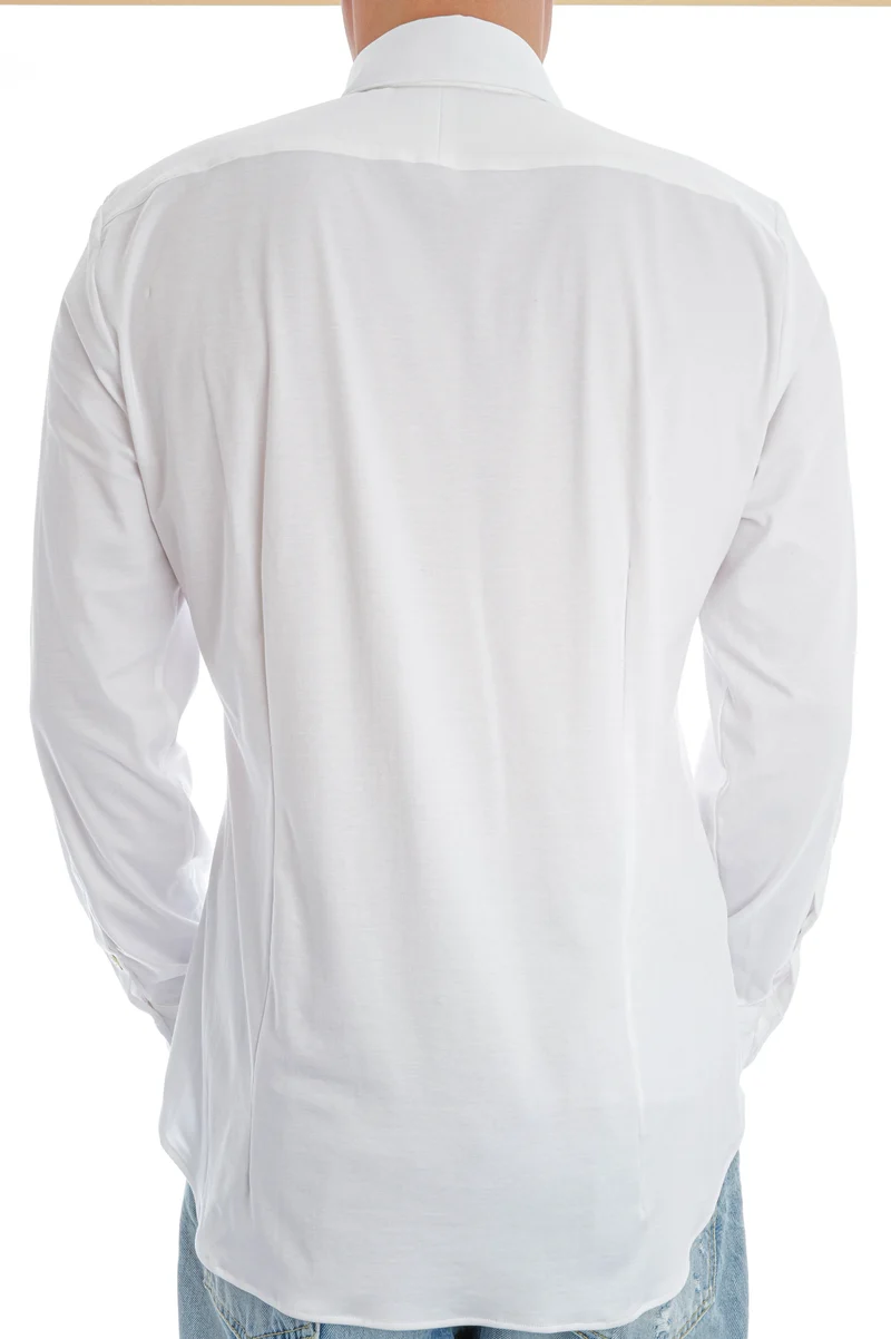 Stretchhemd Slim Fit 'Arne' Weiß
