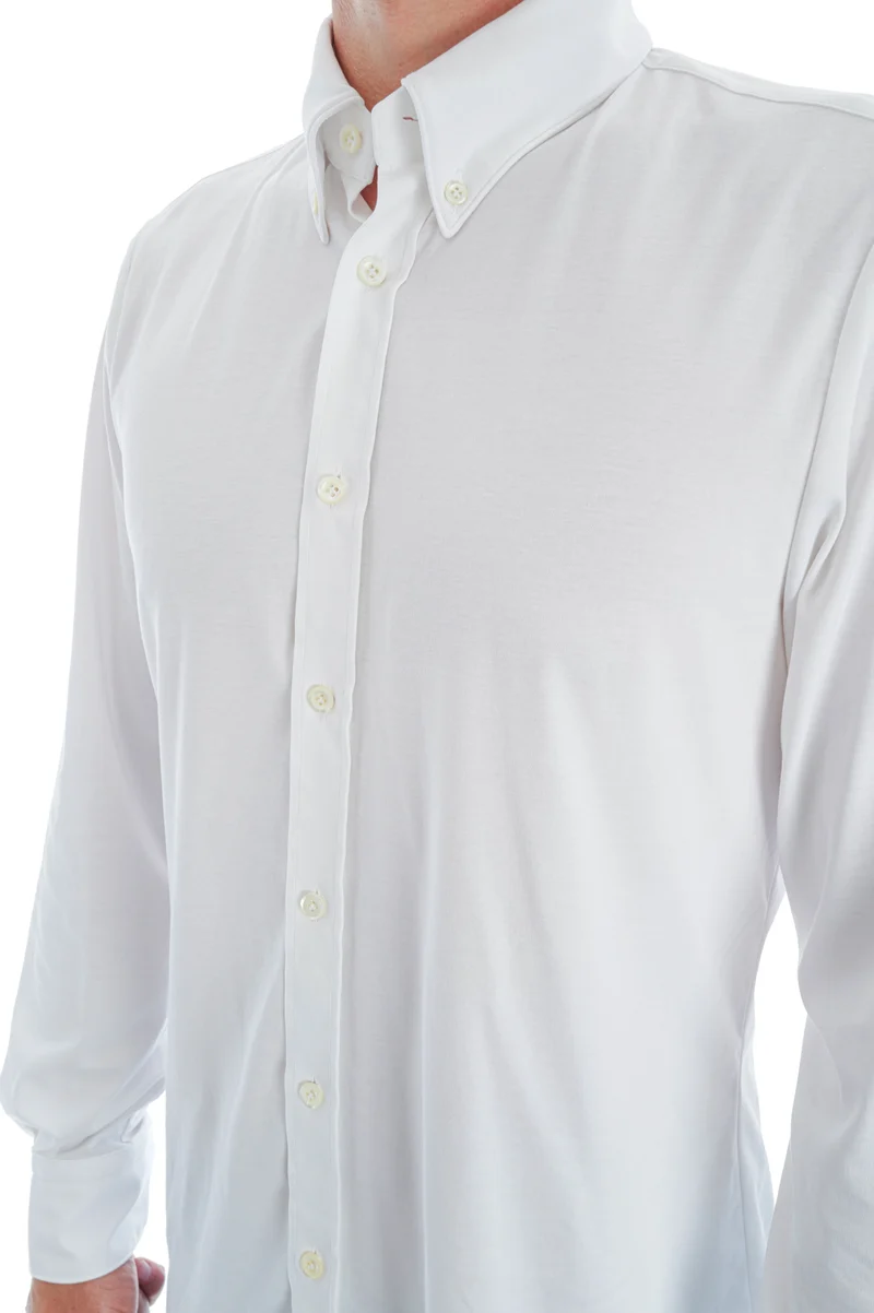 Stretchhemd Slim Fit 'Arne' Weiß