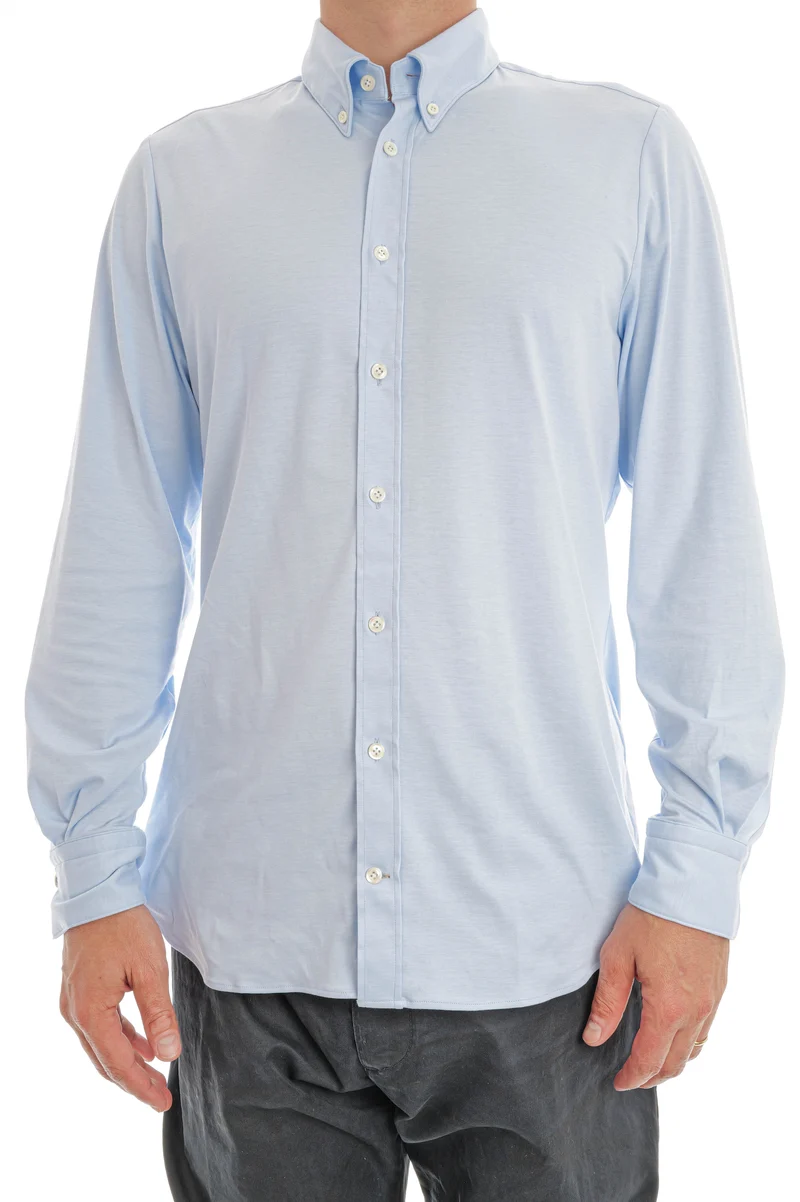 Stretchhemd Slim Fit 'Arne' Hellblau
