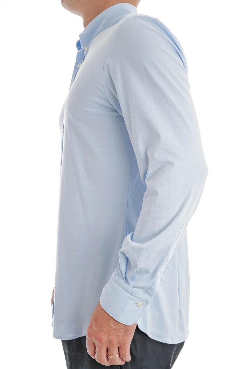 Stretchhemd Slim Fit 'Arne' Hellblau