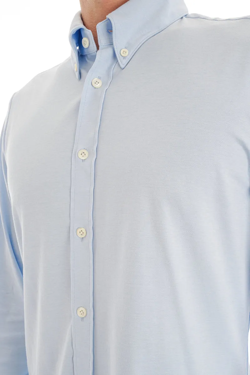 Stretchhemd Slim Fit 'Arne' Hellblau