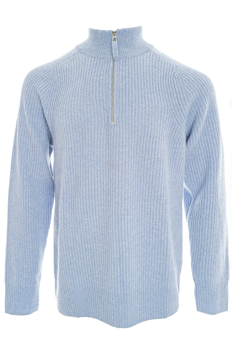 Kaschmirpullover 'Thomas' Hellblau