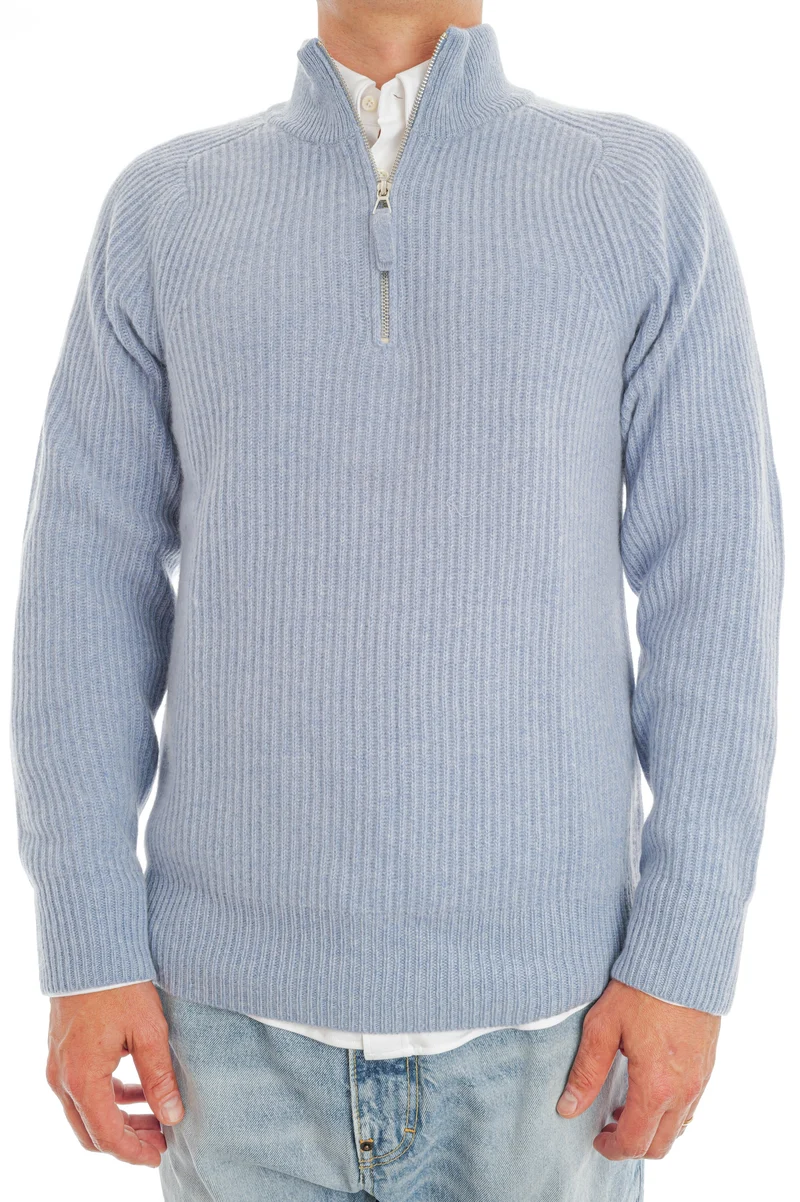 Kaschmirpullover 'Thomas' Hellblau