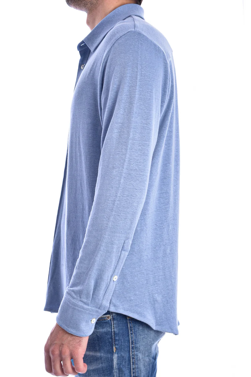 Leinenhemd 'Lennon' Hellblau