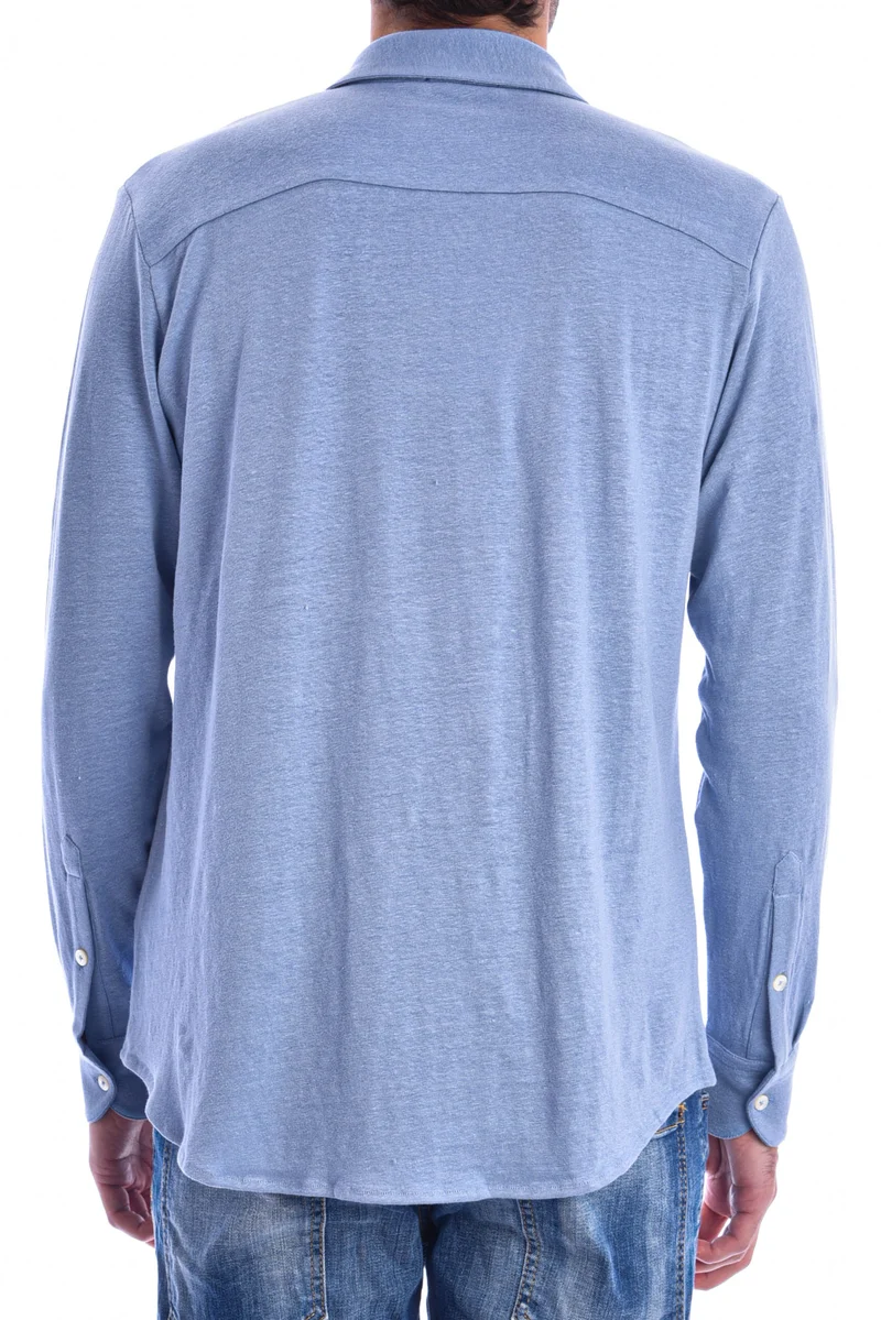 Leinenhemd 'Lennon' Hellblau