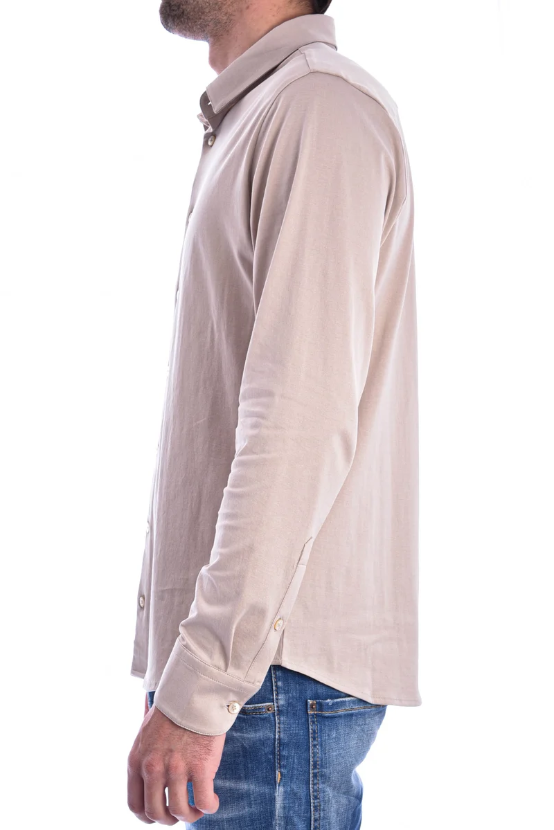 Baumwollhemd 'Otis La' Steinbeige