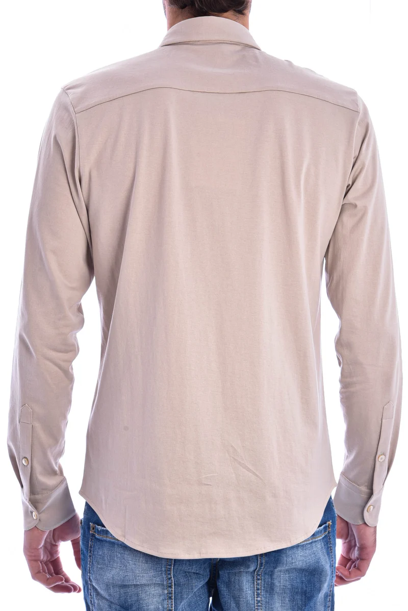 Baumwollhemd 'Otis La' Steinbeige