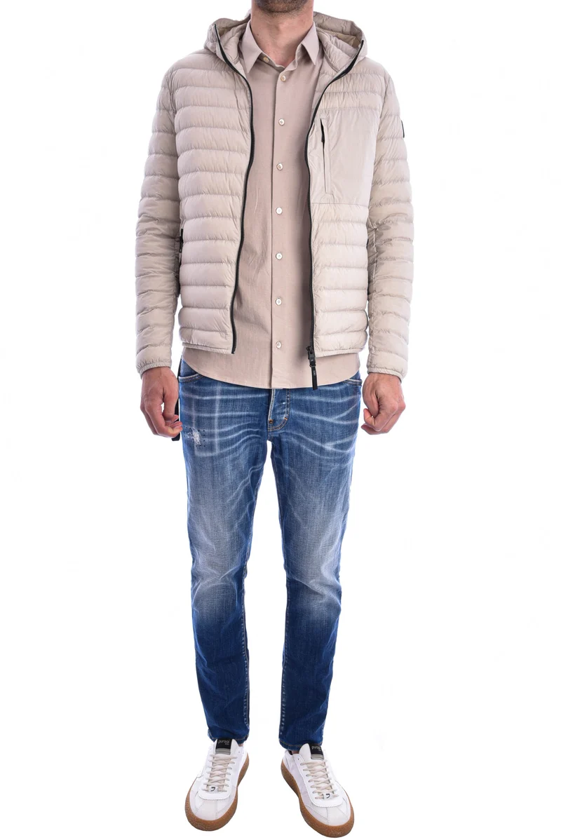 Baumwollhemd 'Otis La' Steinbeige