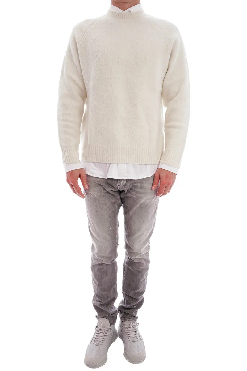 Kaschmirpullover 'Zion' Creme Bouclé