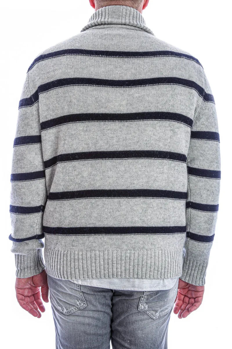 Troyer-Pullover Graublau