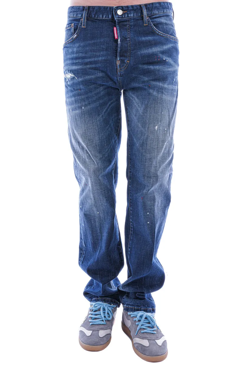 Straight Jeans '642' Blau