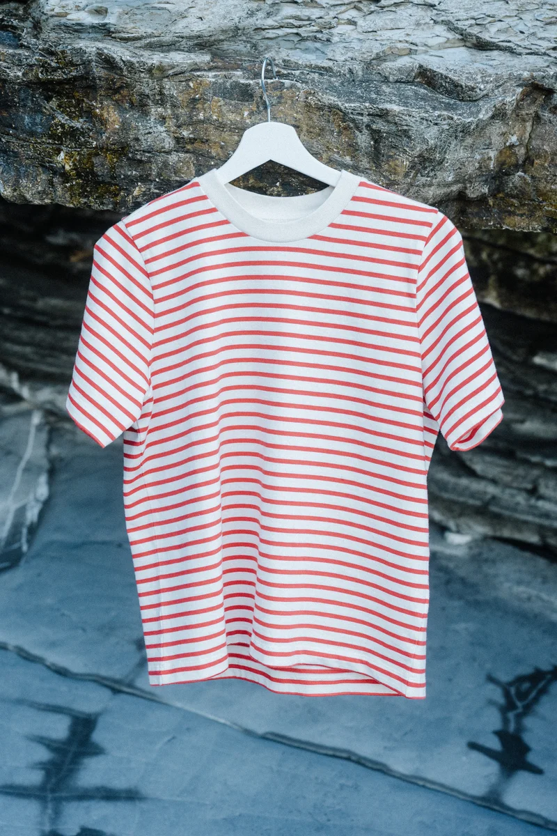 Heavy T-Shirt Jonna Red-Striped