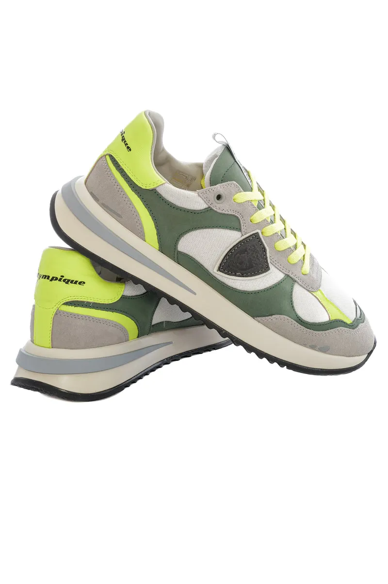Sneaker 'Olympique' Grün Neongelb