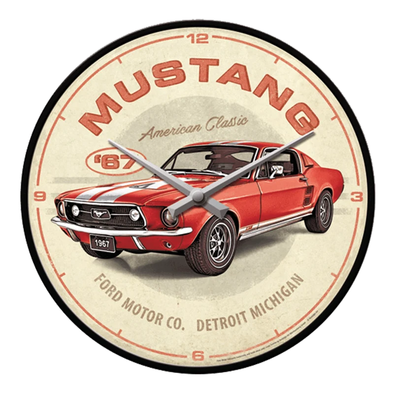 Wanduhr "Ford Mustang"