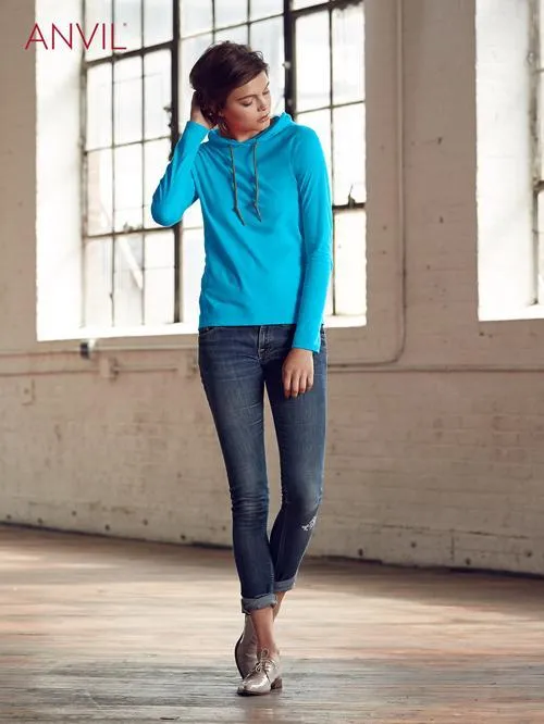 Women's Lightweight Long Sleeve Hooded Tee