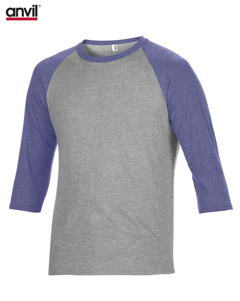 Adult Tri-Blend 3/4 Sleeve Raglan Tee