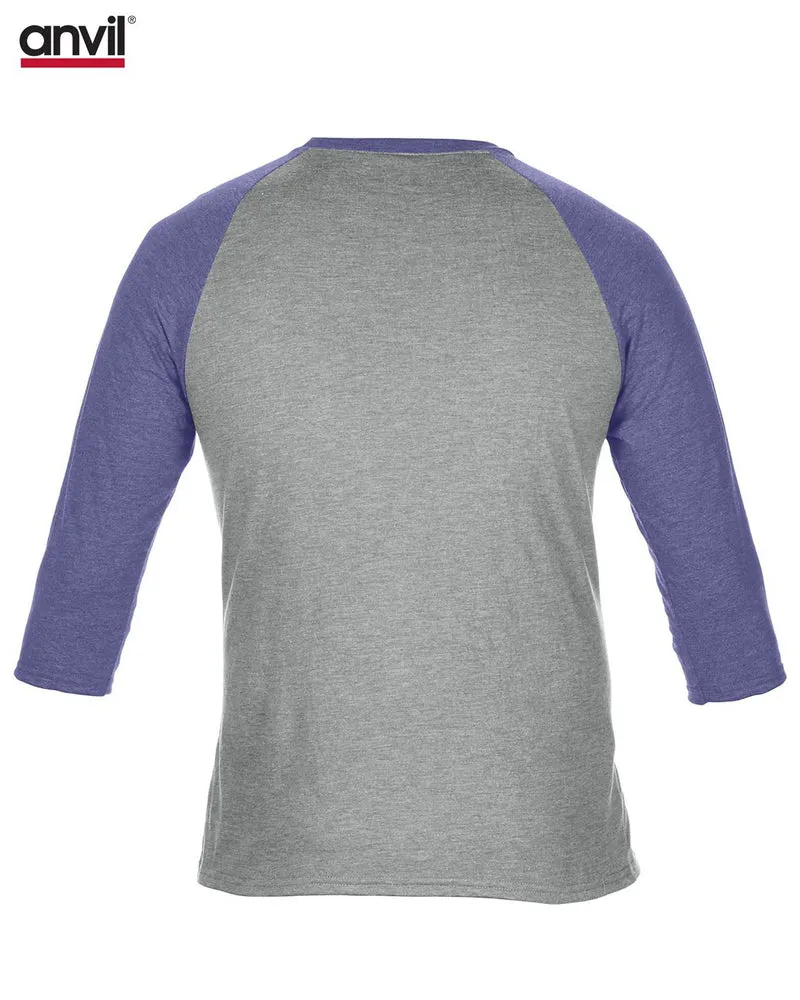 Adult Tri-Blend 3/4 Sleeve Raglan Tee