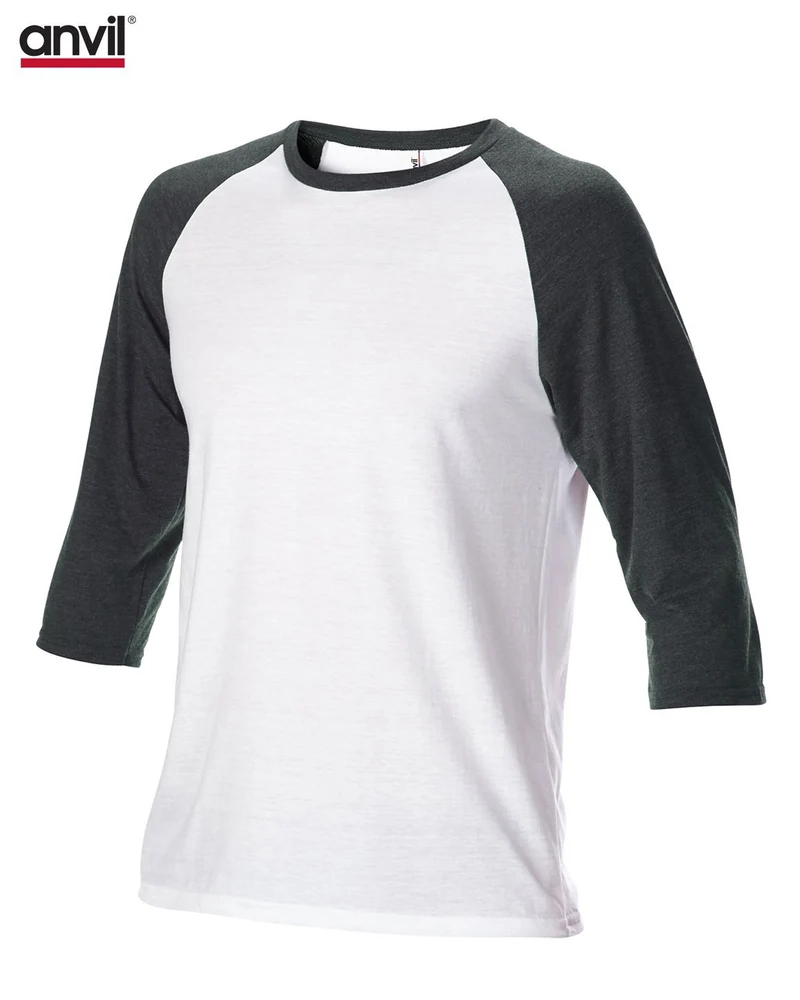 Adult Tri-Blend 3/4 Sleeve Raglan Tee
