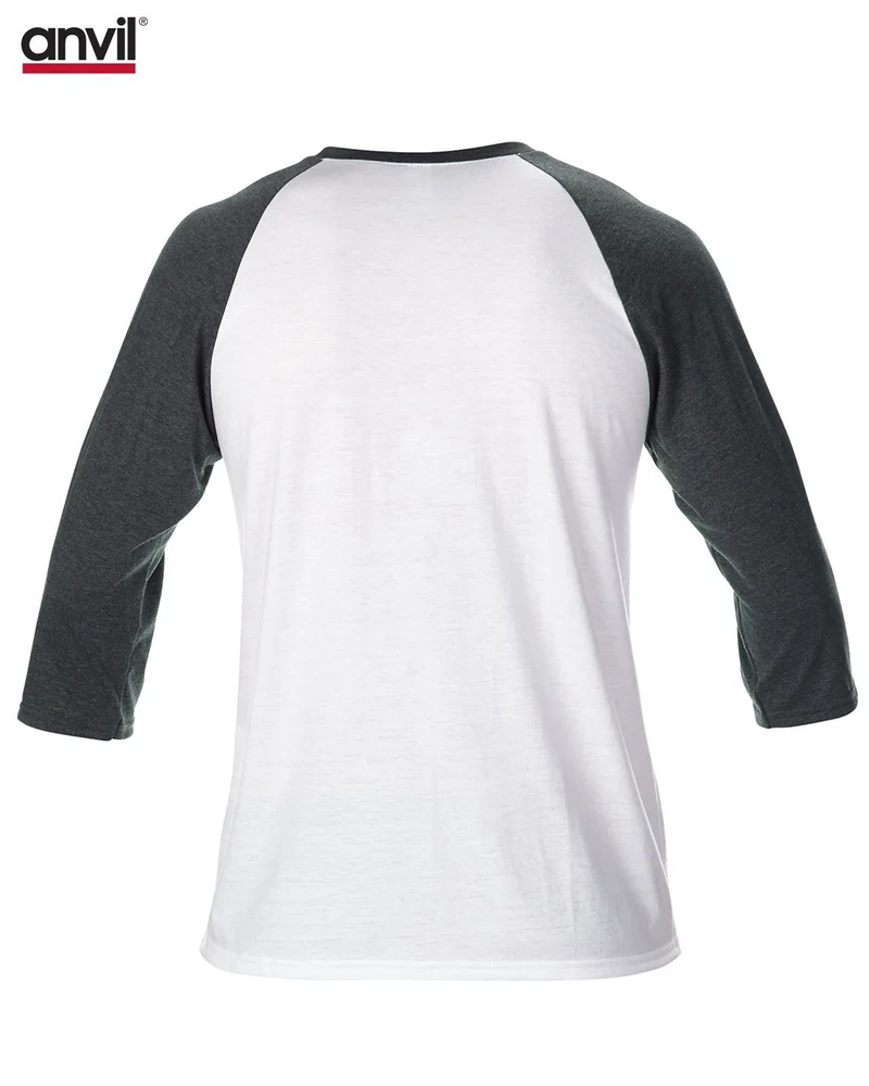 Adult Tri-Blend 3/4 Sleeve Raglan Tee