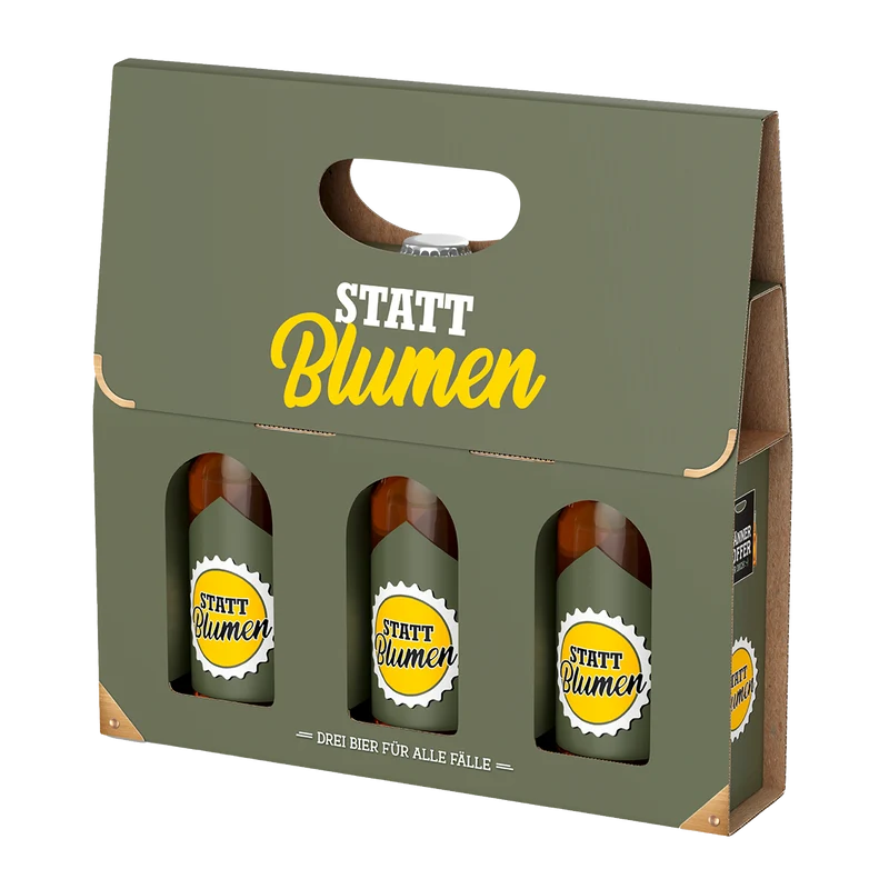 Männerkoffer "Statt Blumen"
