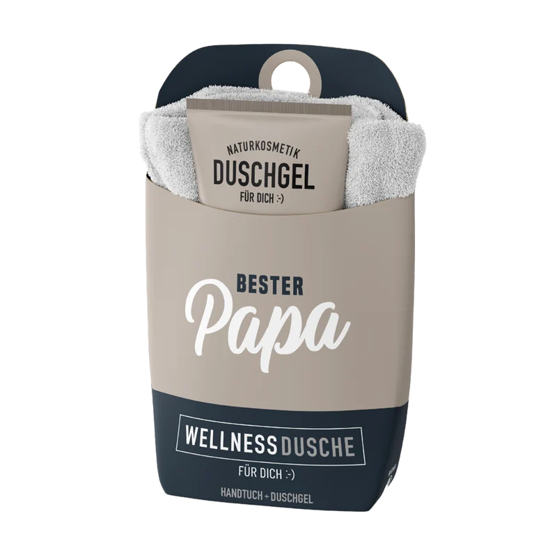 Geschenkset Duschgel & Handtuch "Bester Papa"