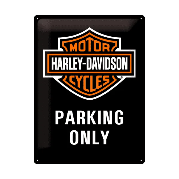 Blechschild "Harley-Davidson - Parking Only" (30 x 40 cm)