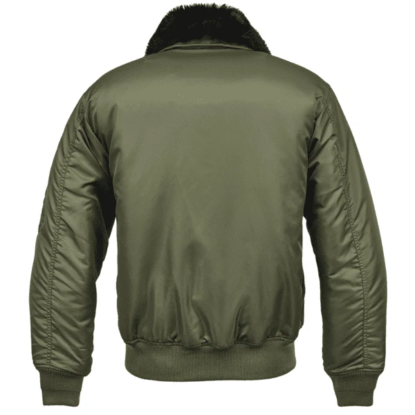 Fliegerjacke "MA-2" mit Kunstfellkragen von Brandit