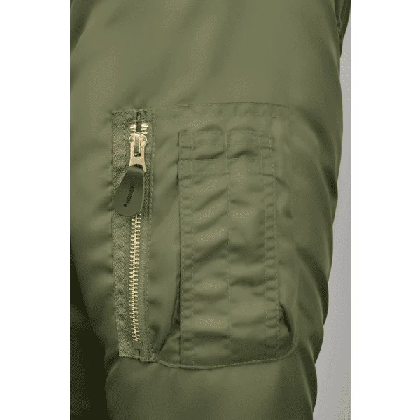 Fliegerjacke "MA-2" mit Kunstfellkragen von Brandit