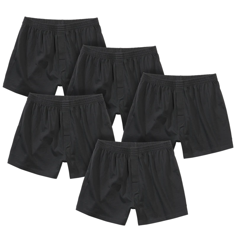 Boxershorts - 5er Pack schwarz