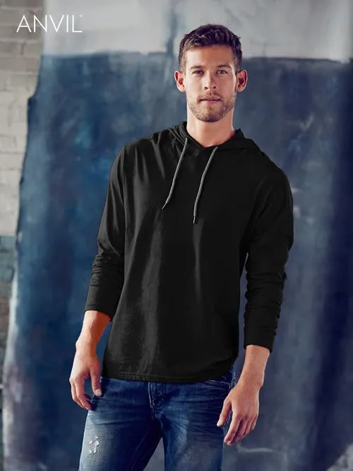 Adult Lightweight Long Sleeve Hooded Tee