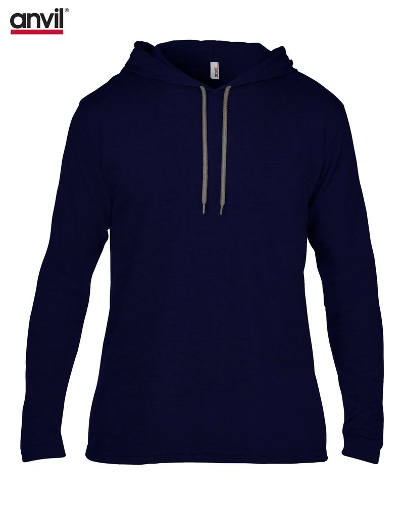 Adult Lightweight Long Sleeve Hooded Tee