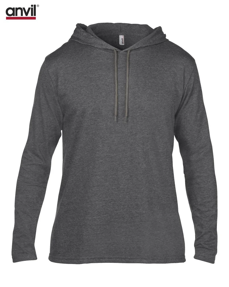 Adult Lightweight Long Sleeve Hooded Tee