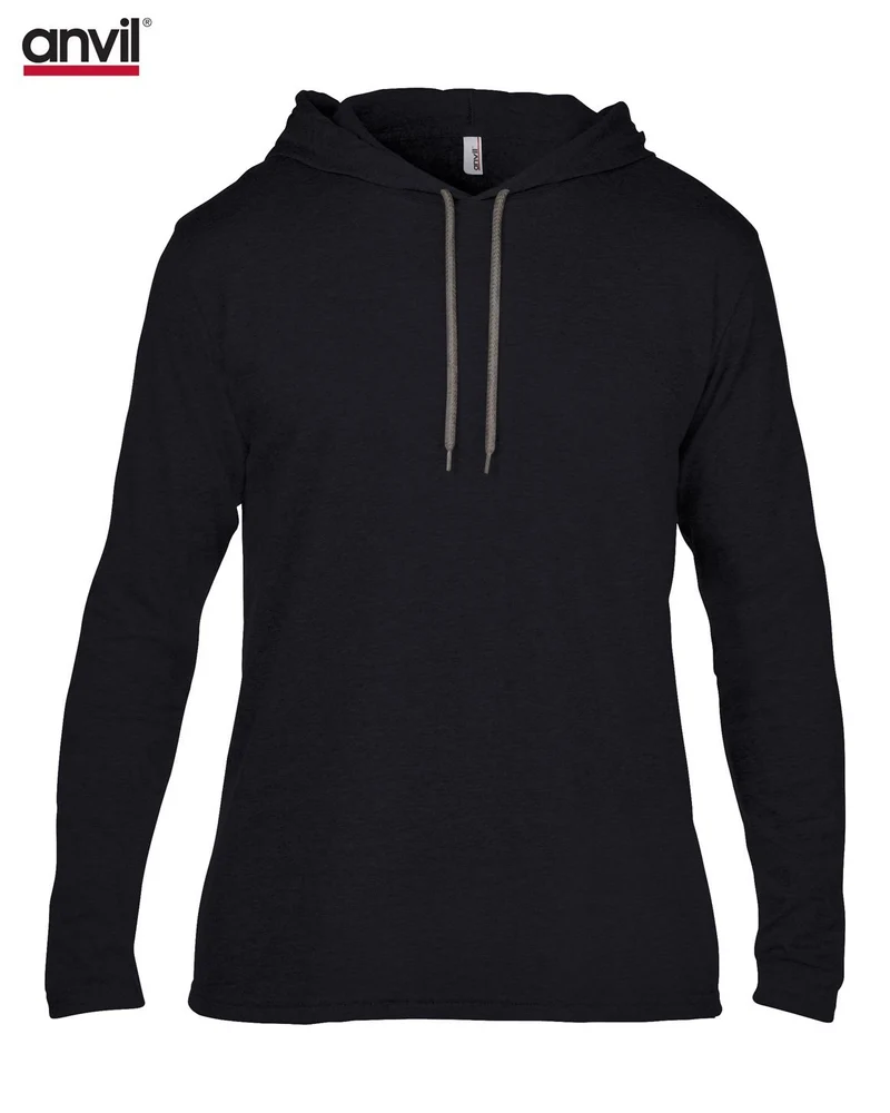 Adult Lightweight Long Sleeve Hooded Tee