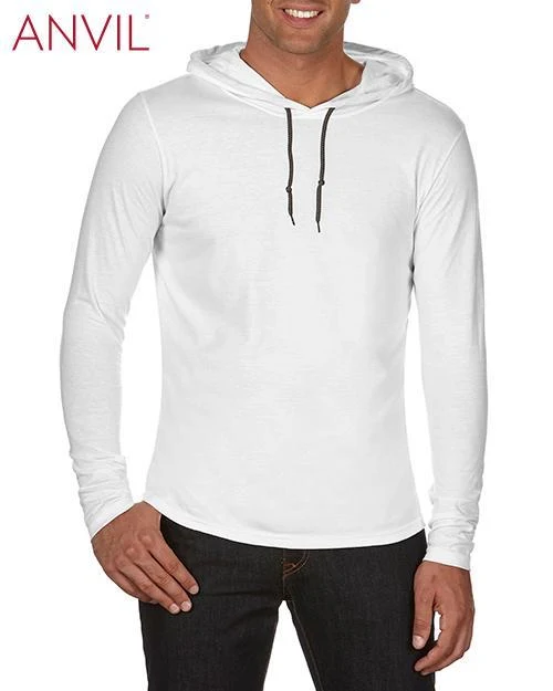 Adult Lightweight Long Sleeve Hooded Tee