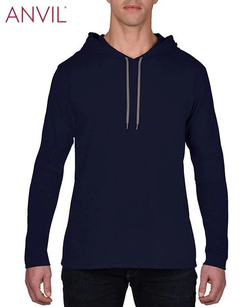 Adult Lightweight Long Sleeve Hooded Tee