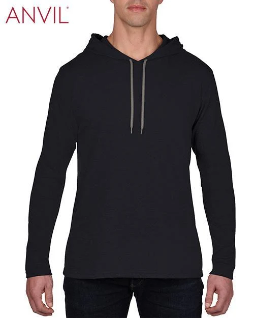 Adult Lightweight Long Sleeve Hooded Tee