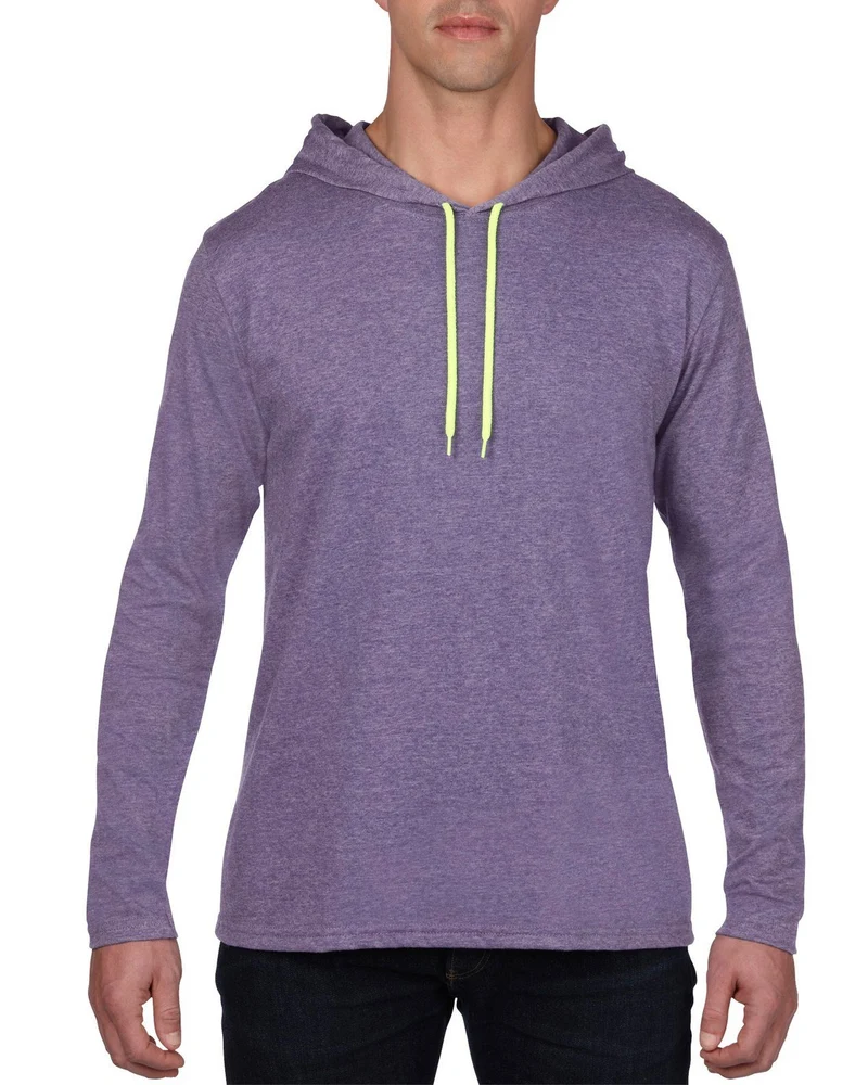 Adult Lightweight Long Sleeve Hooded Tee