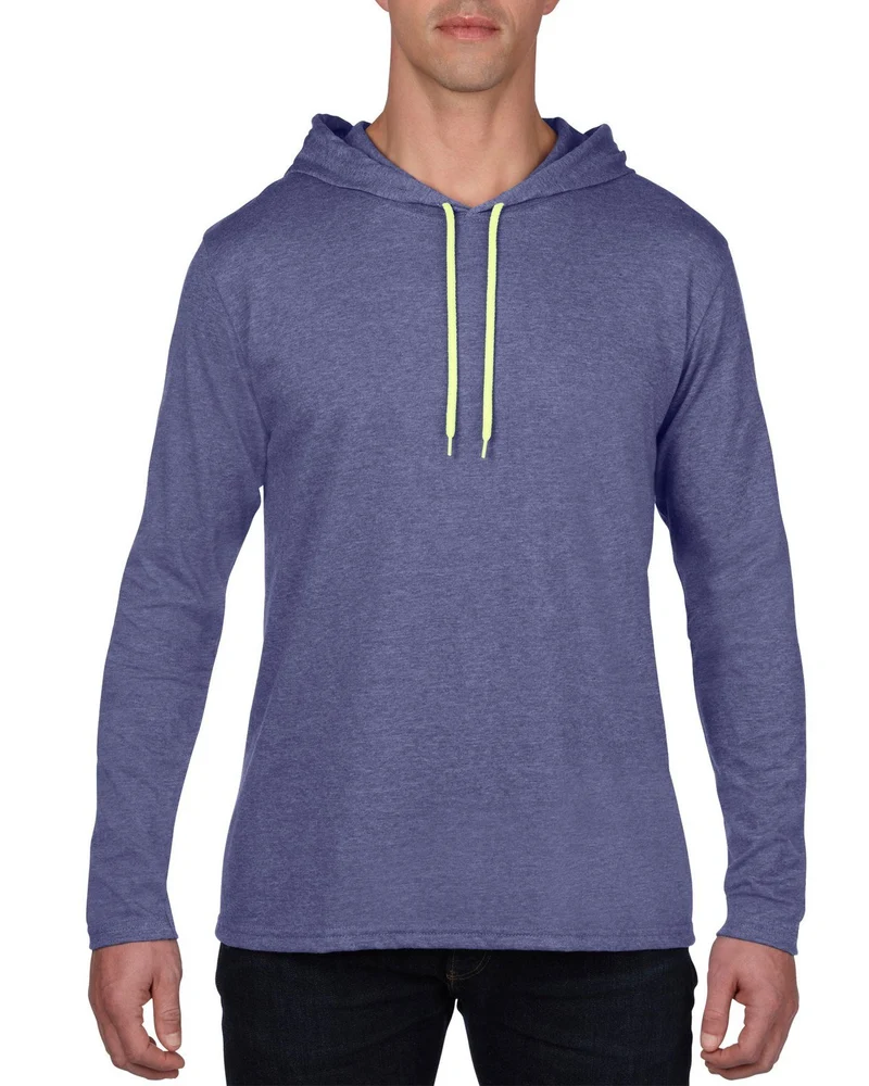 Adult Lightweight Long Sleeve Hooded Tee