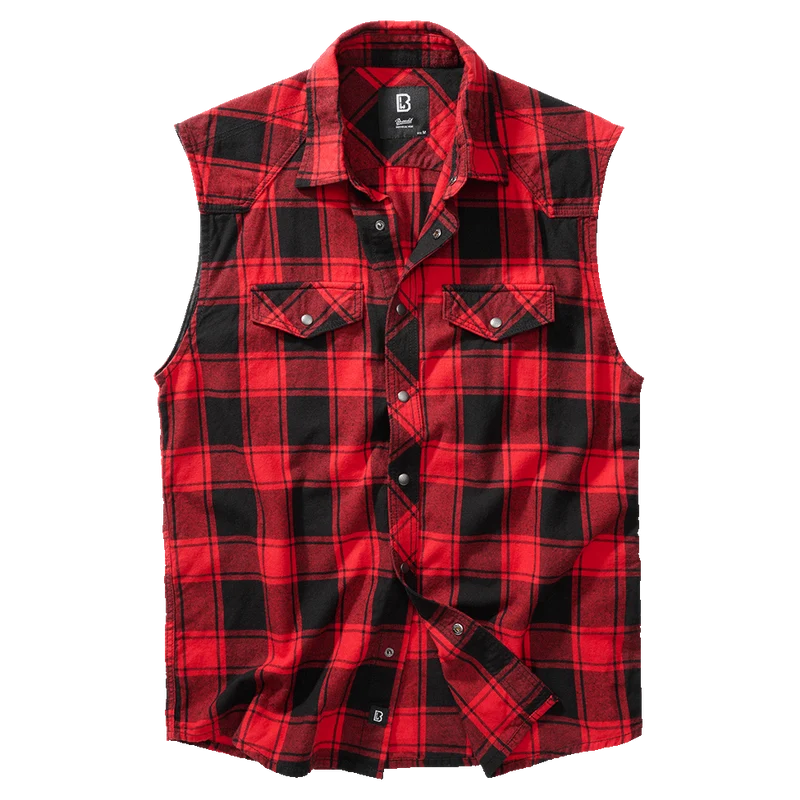 Ärmelloses Checkshirt von Brandit