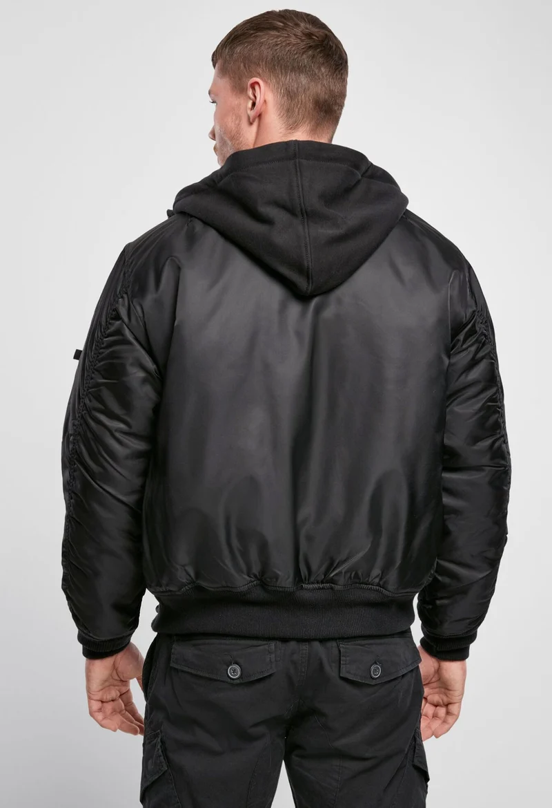 Fliegerjacke mit Sweat-Kapuze von Brandit