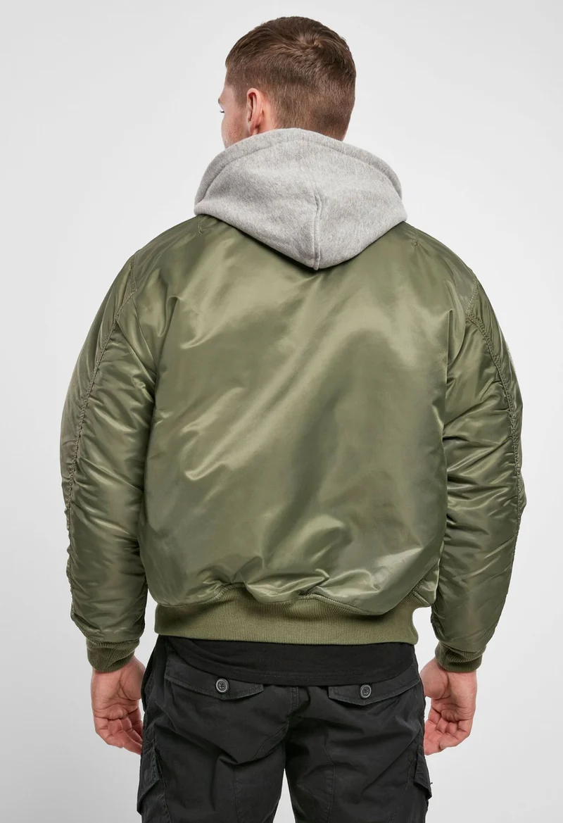 Fliegerjacke mit Sweat-Kapuze von Brandit