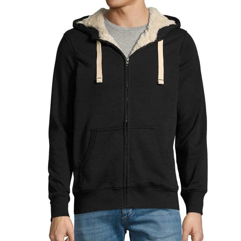 Gefütterter Reißverschluss-Hoodie "American Motor“