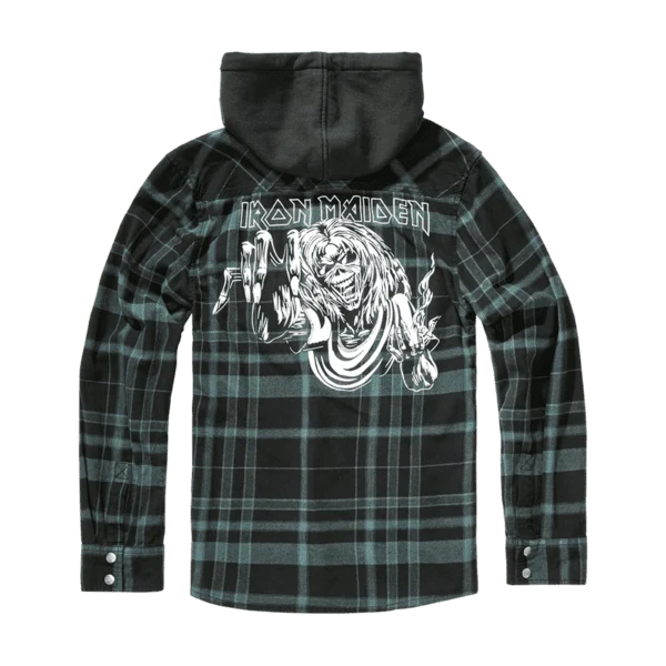 Iron Maiden Checkshirt mit Kapuze
