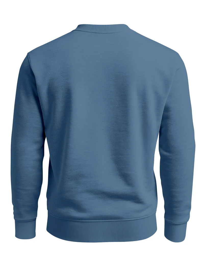 Herren Sweatshirt Higher Ground Line Art Frontprint Regular Fit