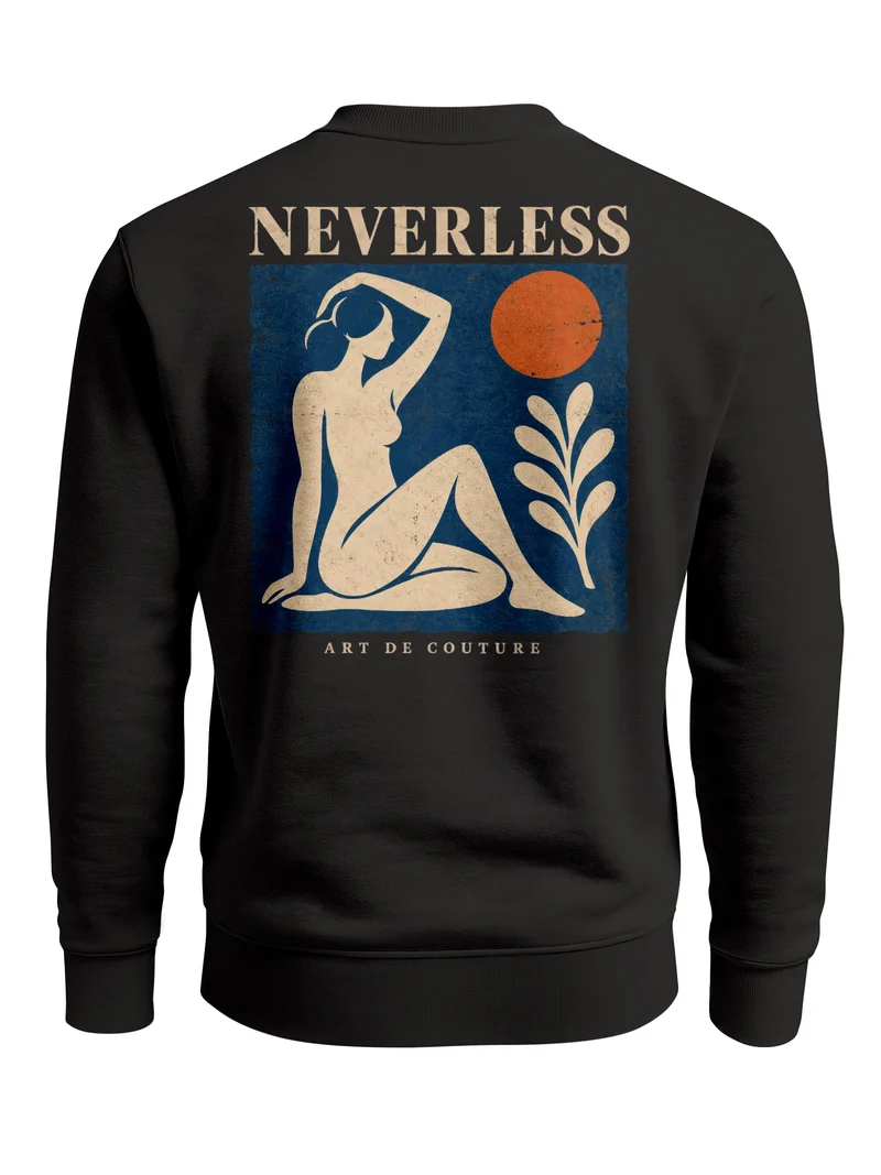 Herren Sweatshirt Art de Couture Backprint Regular Fit