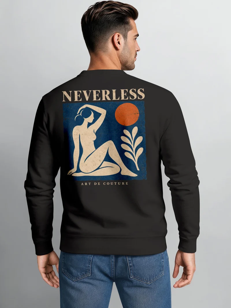 Herren Sweatshirt Art de Couture Backprint Regular Fit