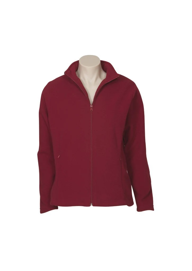 Ladies Plain Micro Fleece Jacket