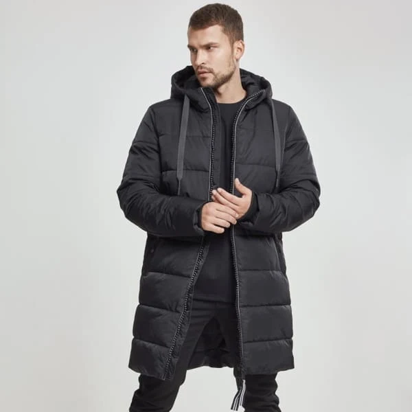 Steppmantel mit Kapuze von Urban Classics