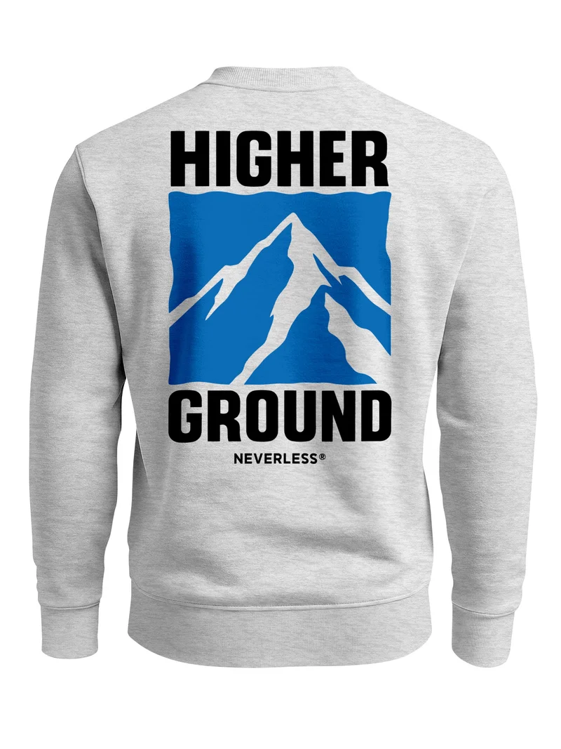 Herren Sweatshirt Higher Ground Mountain Backprint Regular Fit